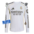 Real Madrid Home Long Sleeve Player Jersey 25/26